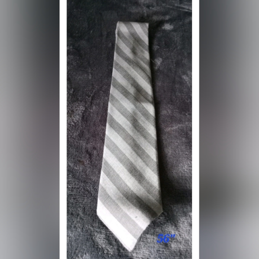 Academy Gray Striped Men's Tie